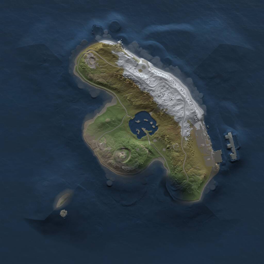 Rust Map: Procedural Map, Size: 1500, Seed: 57656752, 3 Monuments