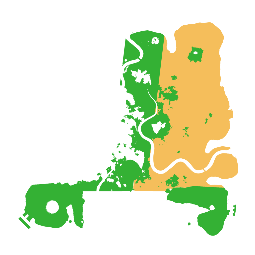 Biome Rust Map: Procedural Map, Size: 3500, Seed: 80626533