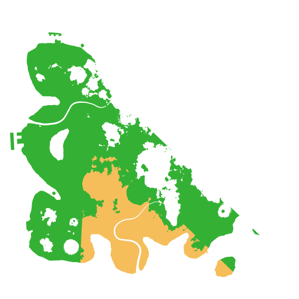 Biome Rust Map: Procedural Map, Size: 3500, Seed: 420737382