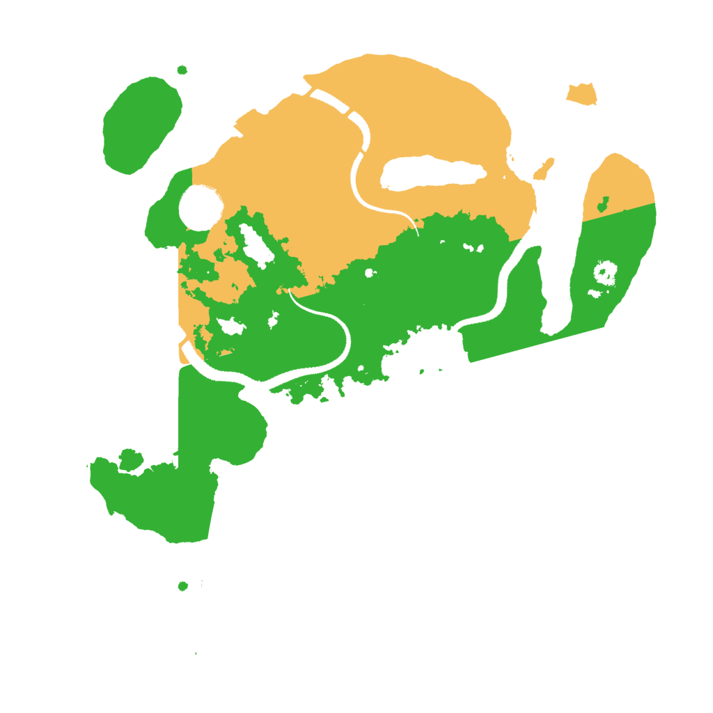 Biome Rust Map: Procedural Map, Size: 3000, Seed: 4410