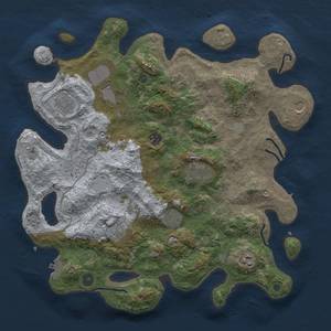 Thumbnail Rust Map: Procedural Map, Size: 4000, Seed: 969290006, 19 Monuments