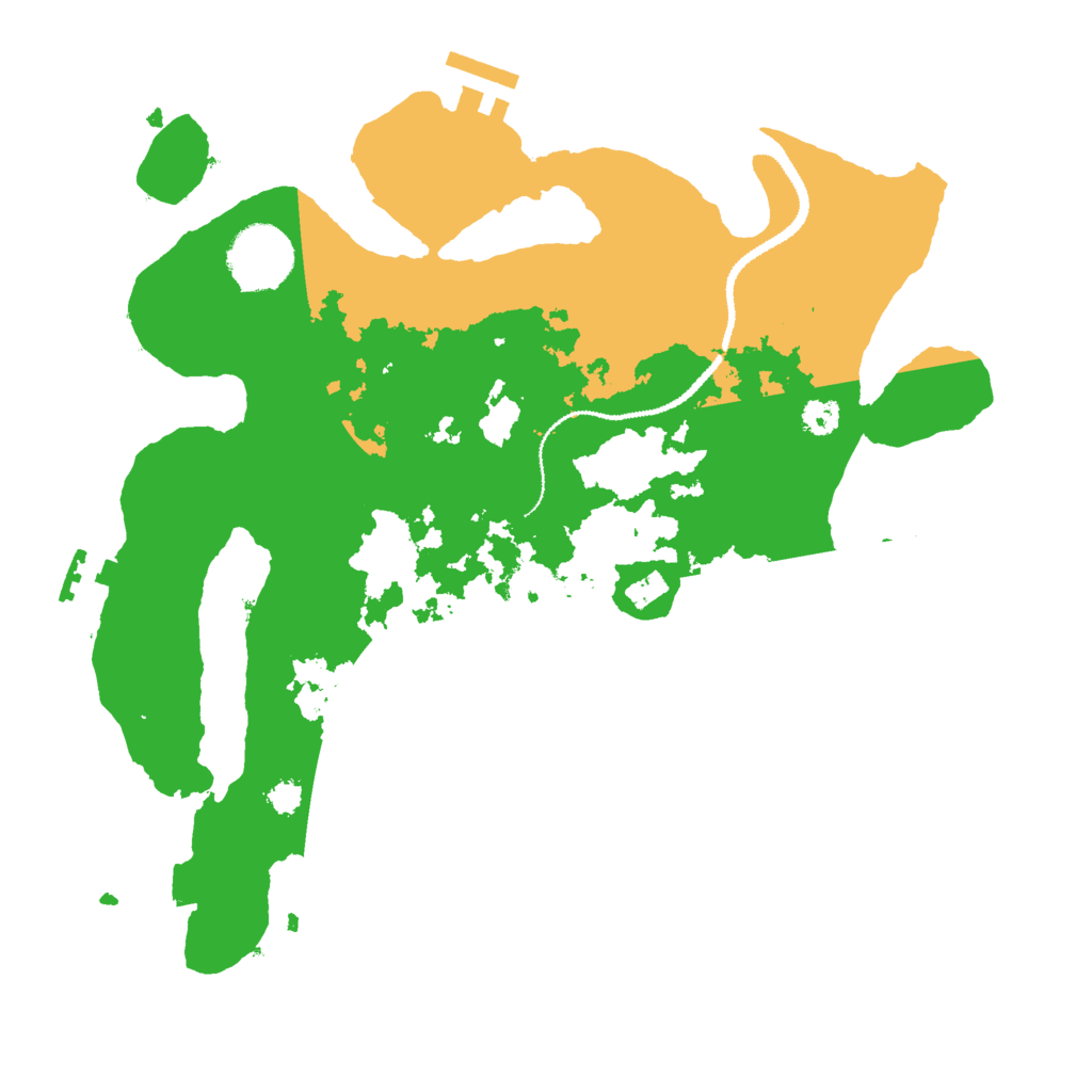 Biome Rust Map: Procedural Map, Size: 3000, Seed: 17729