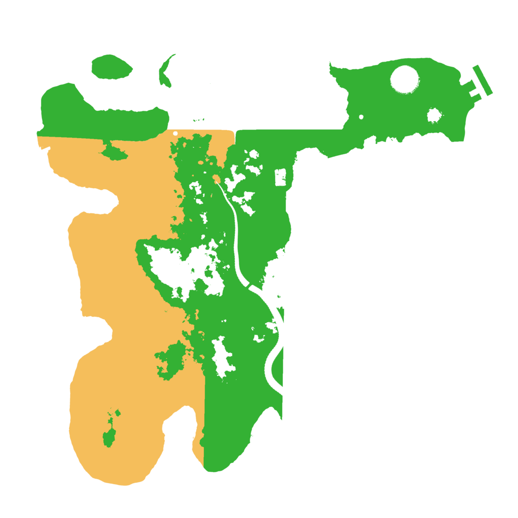 Biome Rust Map: Procedural Map, Size: 3250, Seed: 58945200