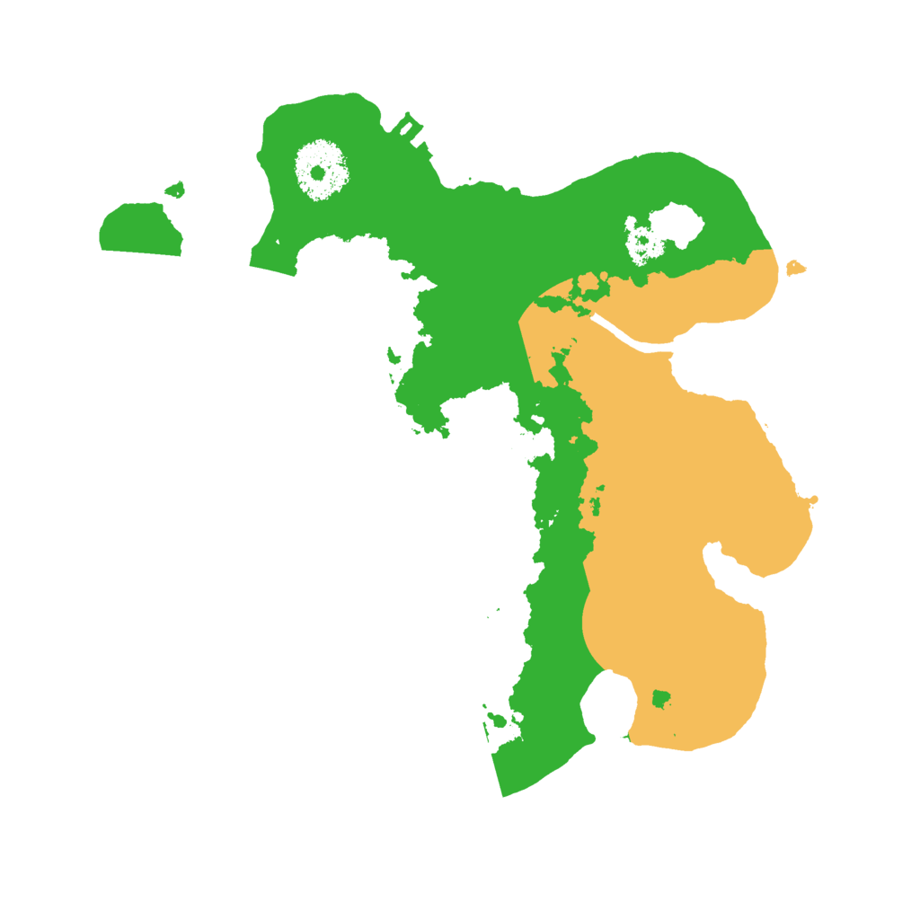 Biome Rust Map: Procedural Map, Size: 2500, Seed: 81448