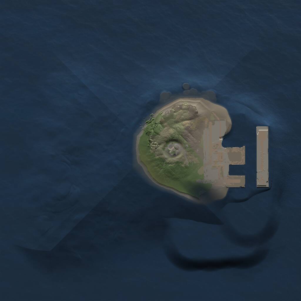 Rust Map: Procedural Map, Size: 1000, Seed: 85742572, 2 Monuments