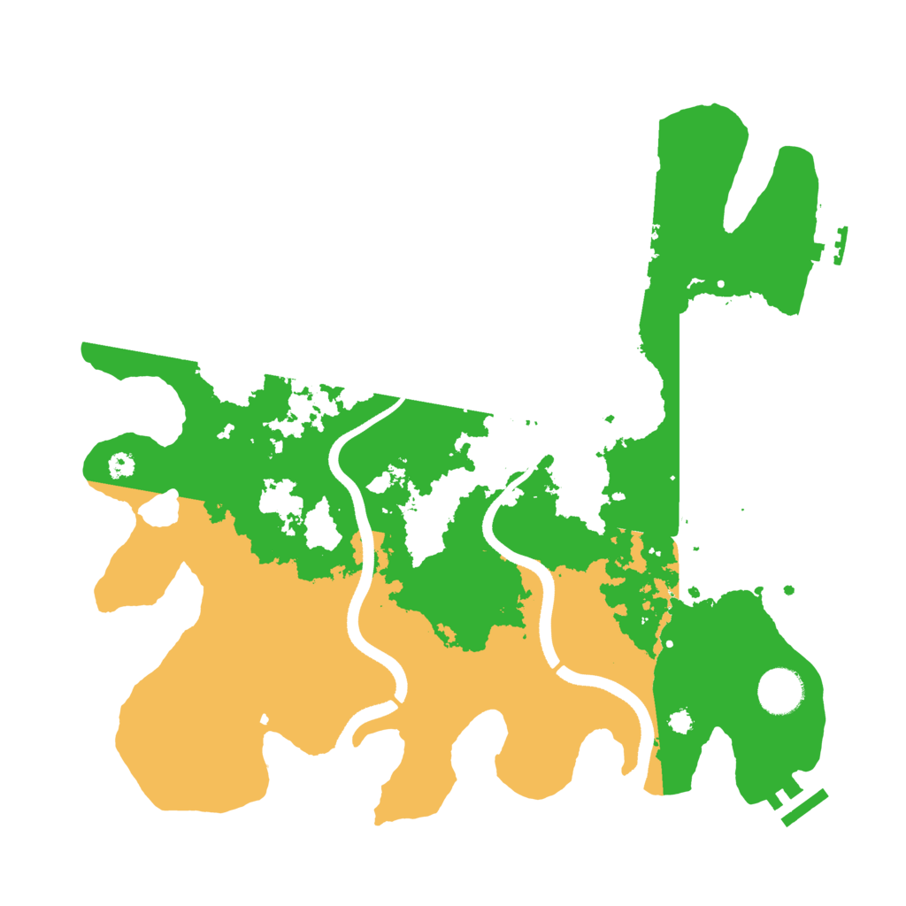 Biome Rust Map: Procedural Map, Size: 3500, Seed: 96284372