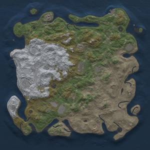 Thumbnail Rust Map: Procedural Map, Size: 4500, Seed: 1711906510, 20 Monuments