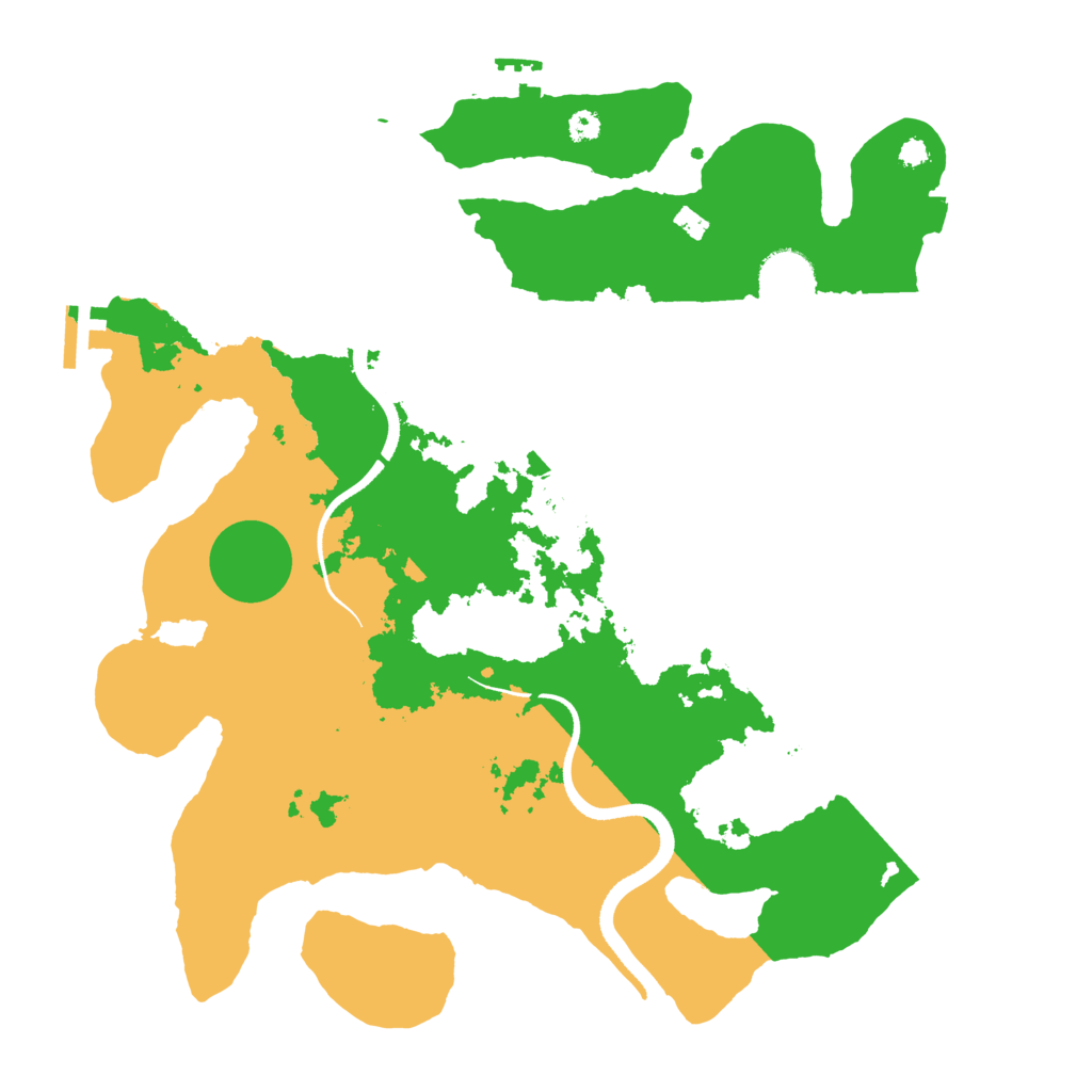 Biome Rust Map: Procedural Map, Size: 3500, Seed: 583696828