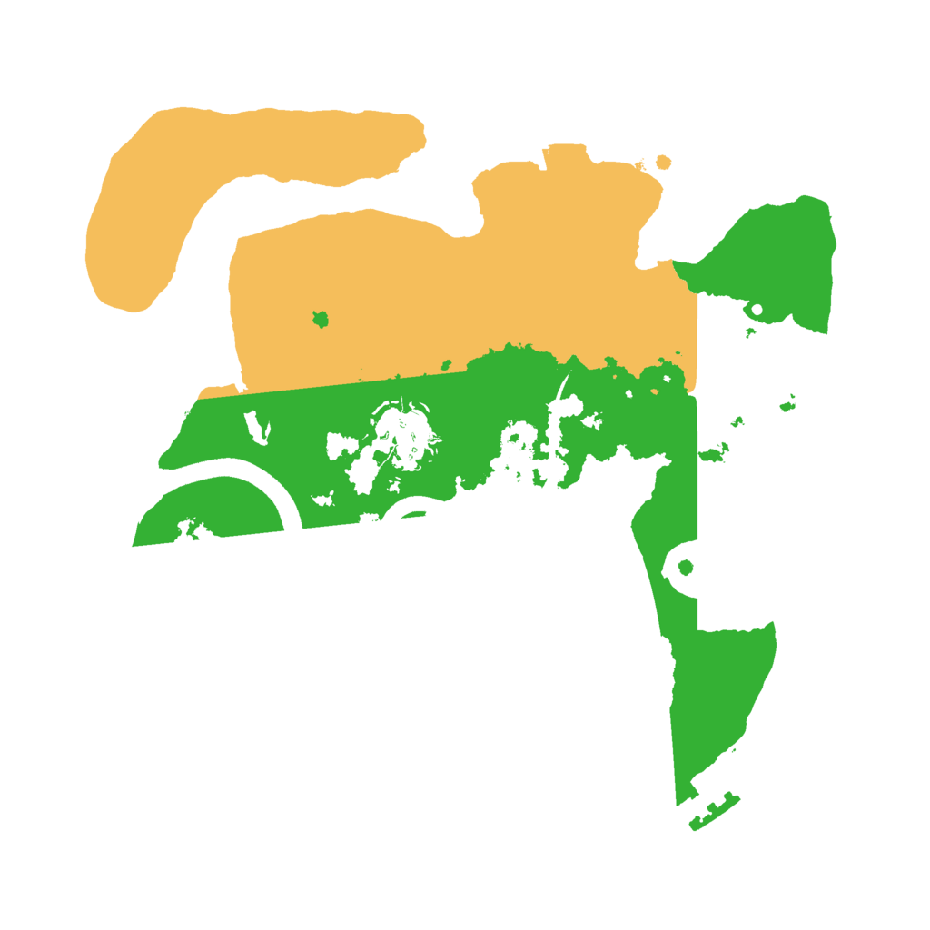 Biome Rust Map: Procedural Map, Size: 2500, Seed: 28540