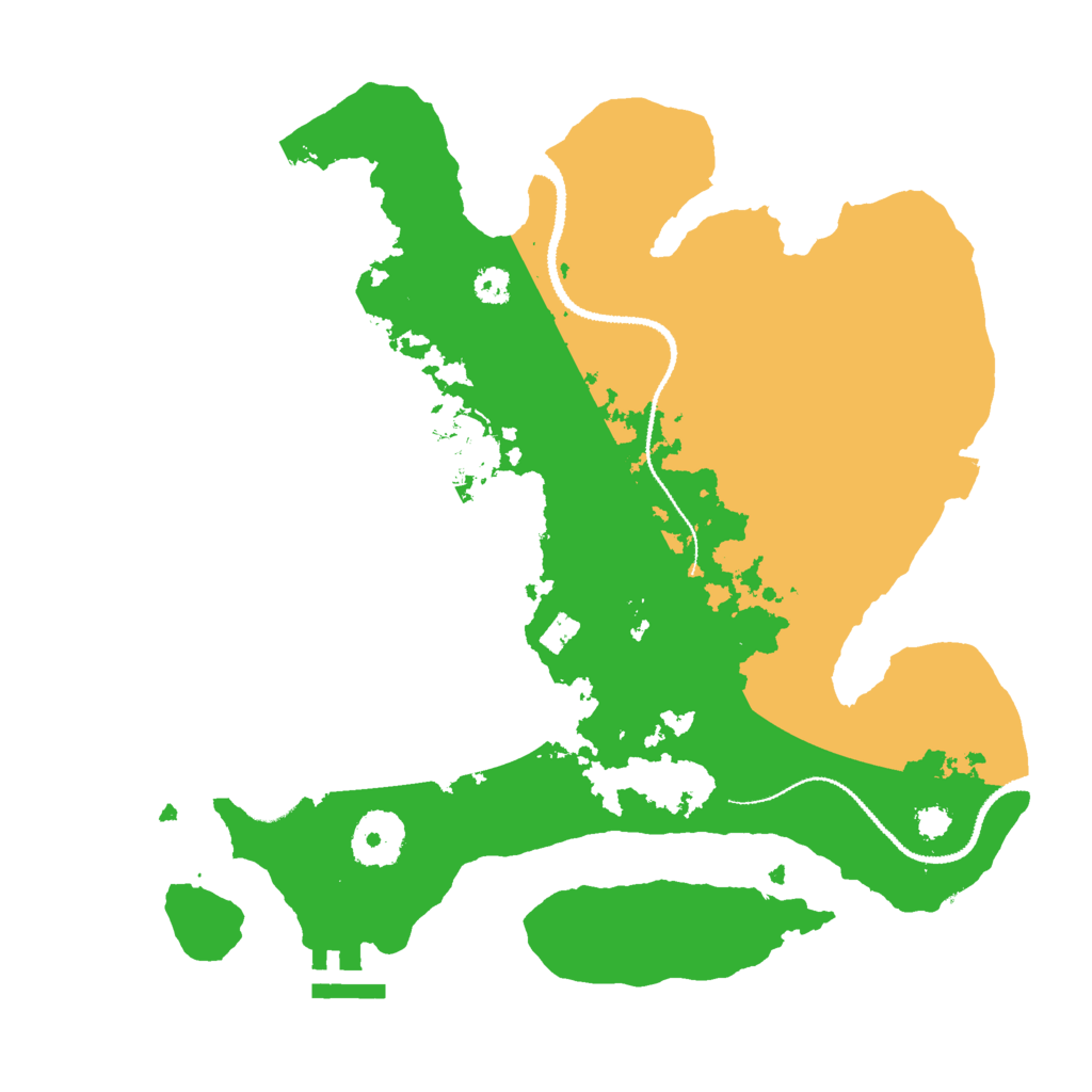 Biome Rust Map: Procedural Map, Size: 3000, Seed: 55935447