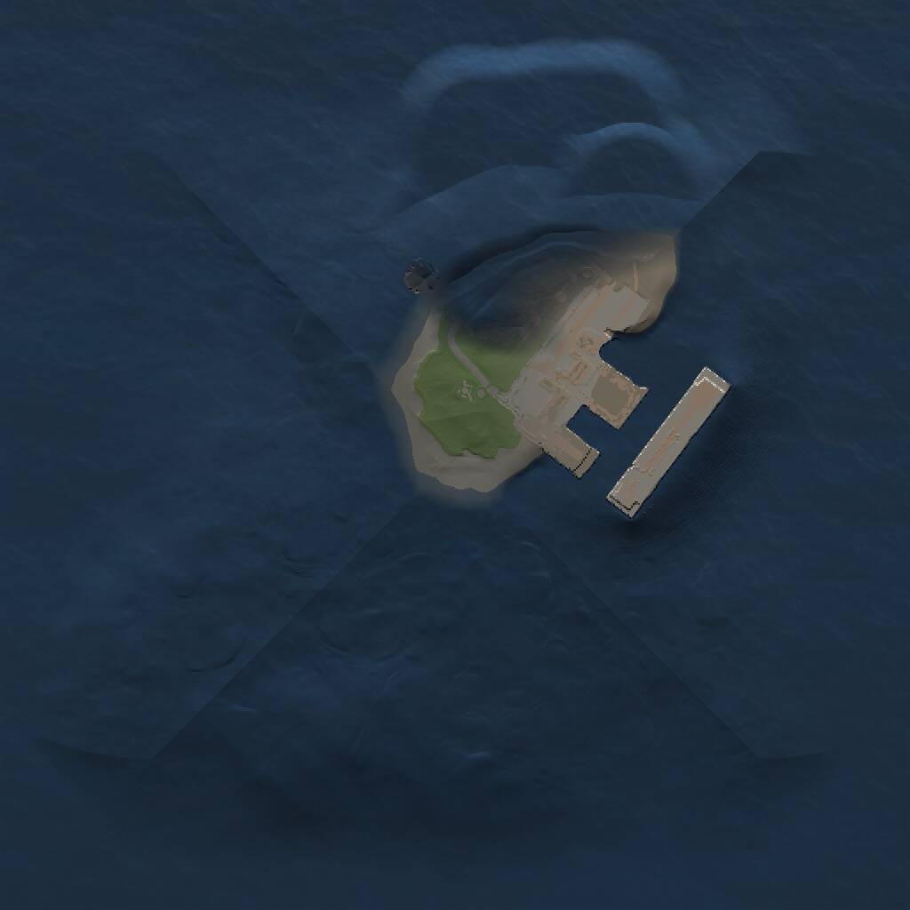 Rust Map: Procedural Map, Size: 1111, Seed: 118679, 2 Monuments