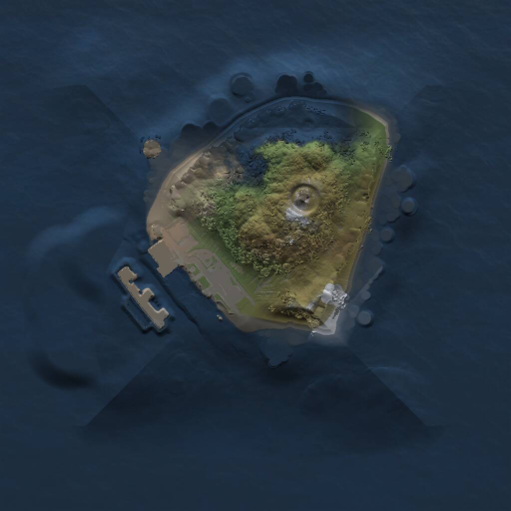 Rust Map: Procedural Map, Size: 1111, Seed: 700137, 2 Monuments