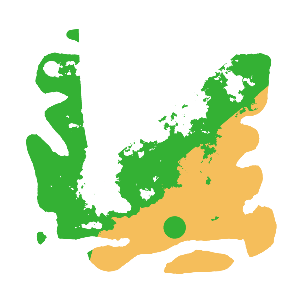 Biome Rust Map: Barren, Size: 3500, Seed: 33838249