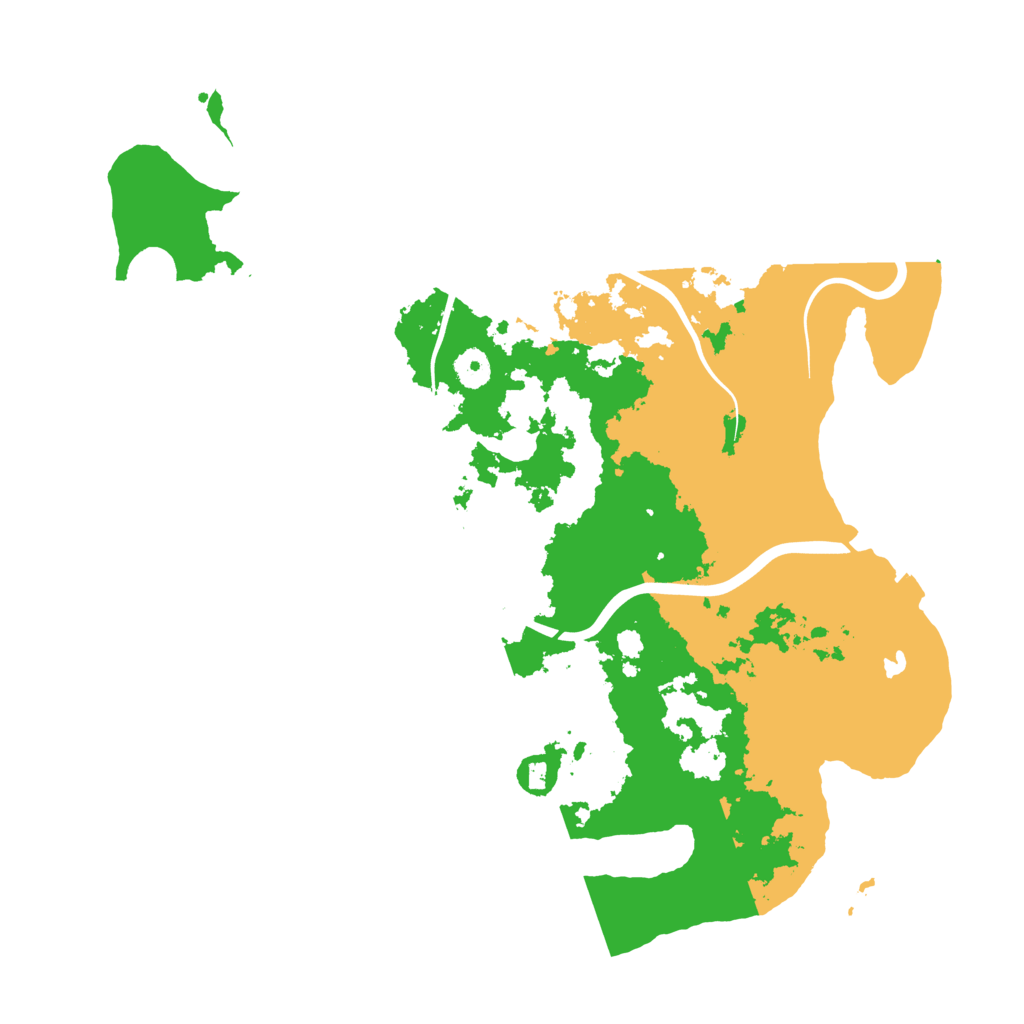 Biome Rust Map: Procedural Map, Size: 4100, Seed: 31409025