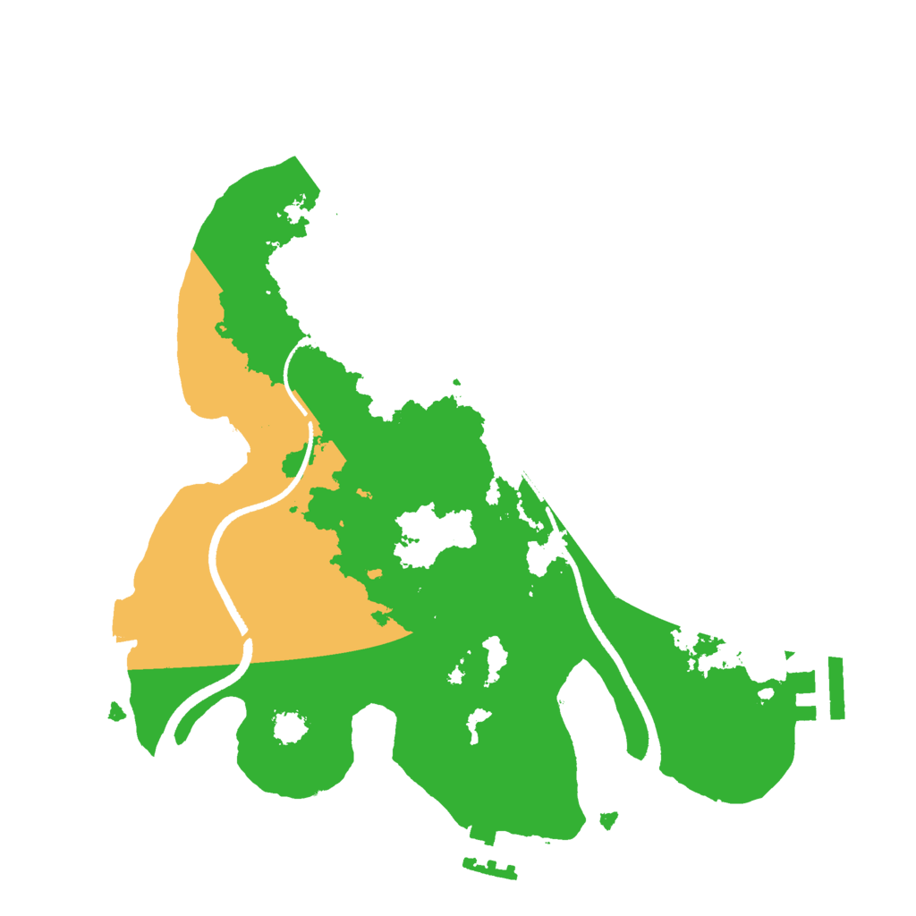 Biome Rust Map: Procedural Map, Size: 2500, Seed: 15782