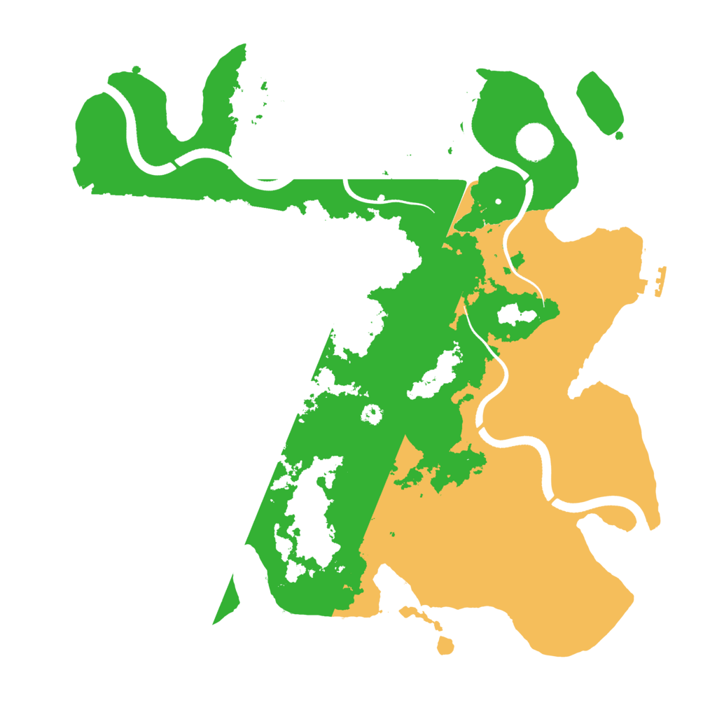 Biome Rust Map: Procedural Map, Size: 3500, Seed: 66778228