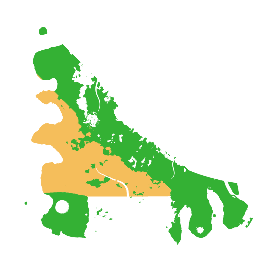 Biome Rust Map: Procedural Map, Size: 3500, Seed: 81620243