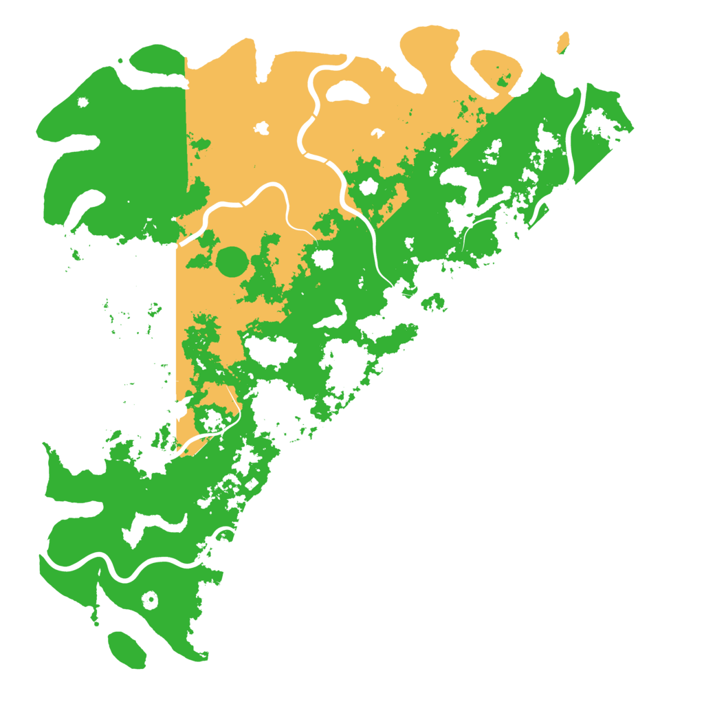 Biome Rust Map: Procedural Map, Size: 6000, Seed: 3526174
