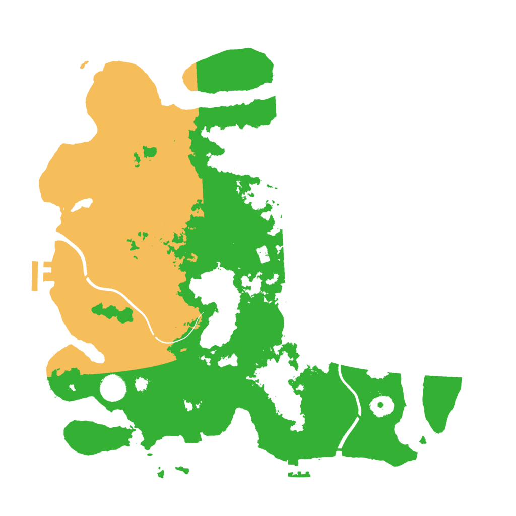 Biome Rust Map: Procedural Map, Size: 3500, Seed: 67364045