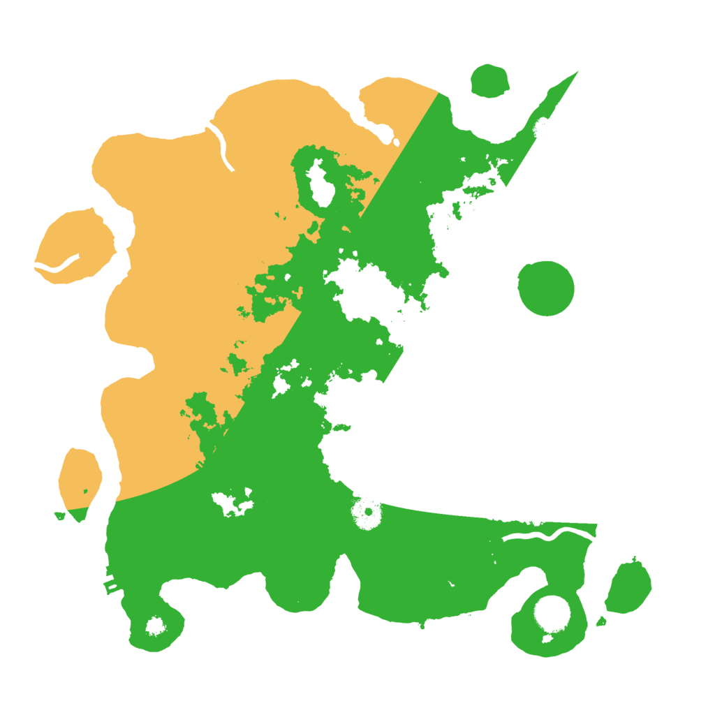 Biome Rust Map: Procedural Map, Size: 3500, Seed: 80716796