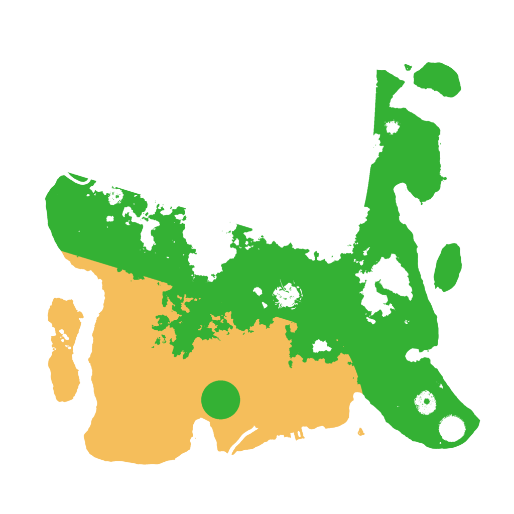 Biome Rust Map: Procedural Map, Size: 3500, Seed: 62701174