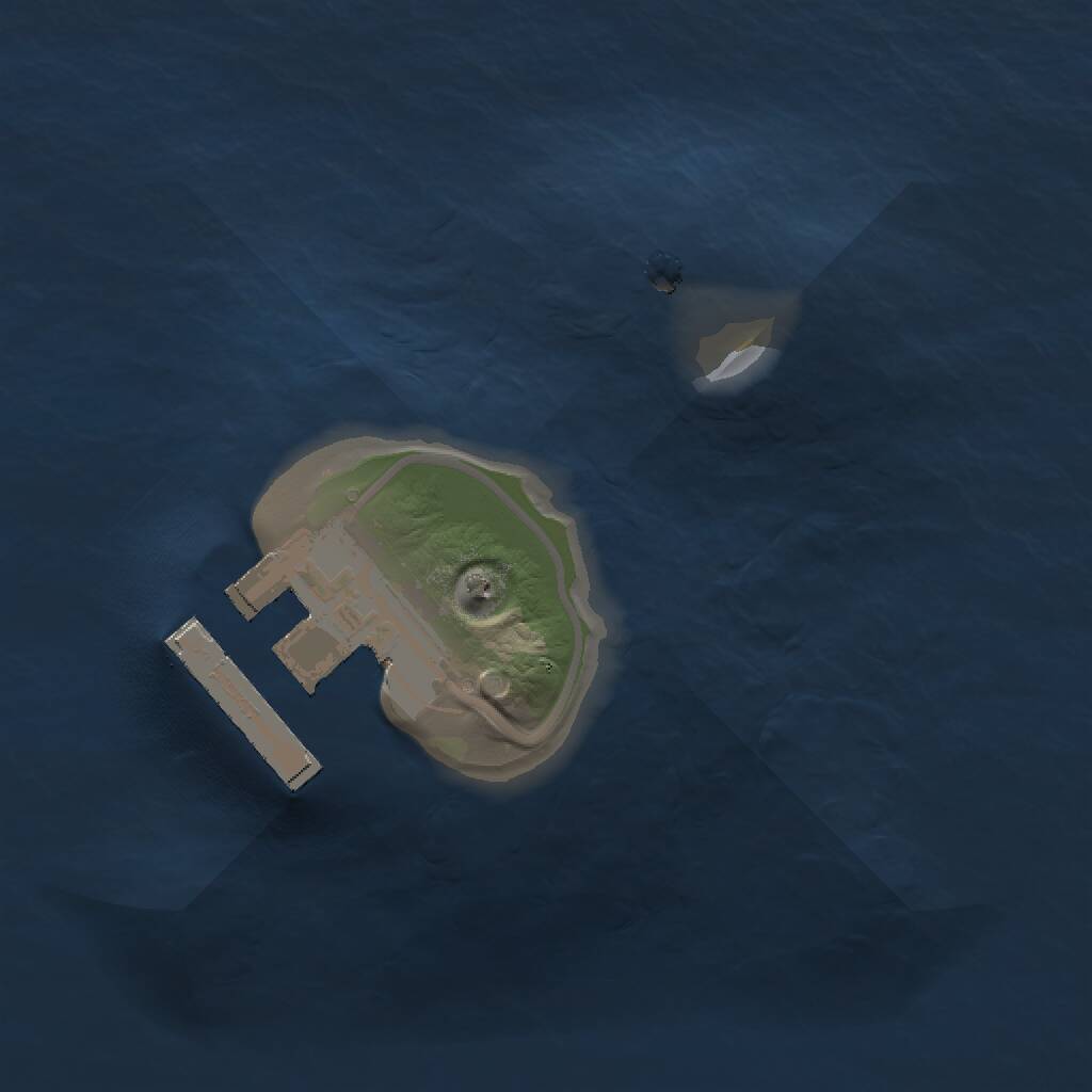 Rust Map: Procedural Map, Size: 1111, Seed: 711137, 2 Monuments