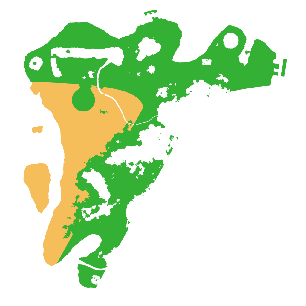 Biome Rust Map: Procedural Map, Size: 3500, Seed: 626907