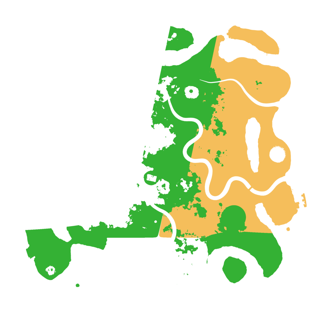 Biome Rust Map: Procedural Map, Size: 3500, Seed: 10474375