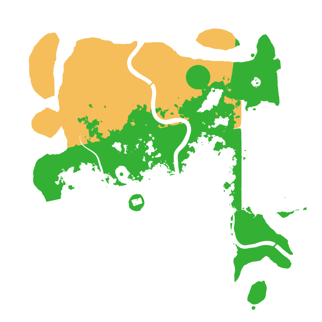 Biome Rust Map: Procedural Map, Size: 3500, Seed: 16276126