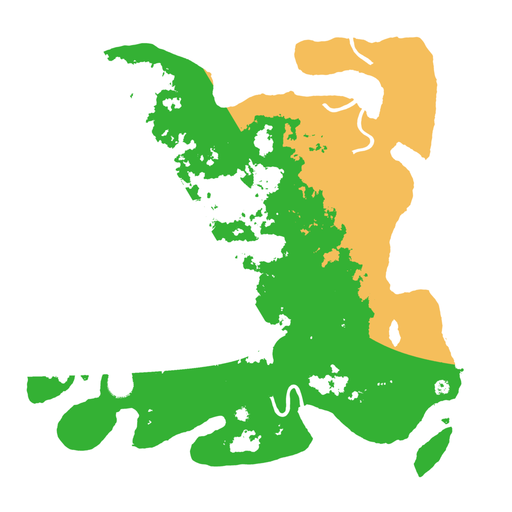 Biome Rust Map: Procedural Map, Size: 3500, Seed: 59621587