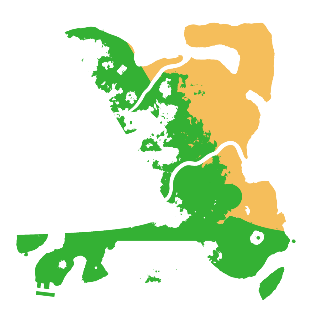 Biome Rust Map: Procedural Map, Size: 3500, Seed: 59621587