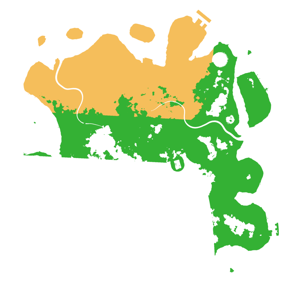 Biome Rust Map: Procedural Map, Size: 3500, Seed: 82654782