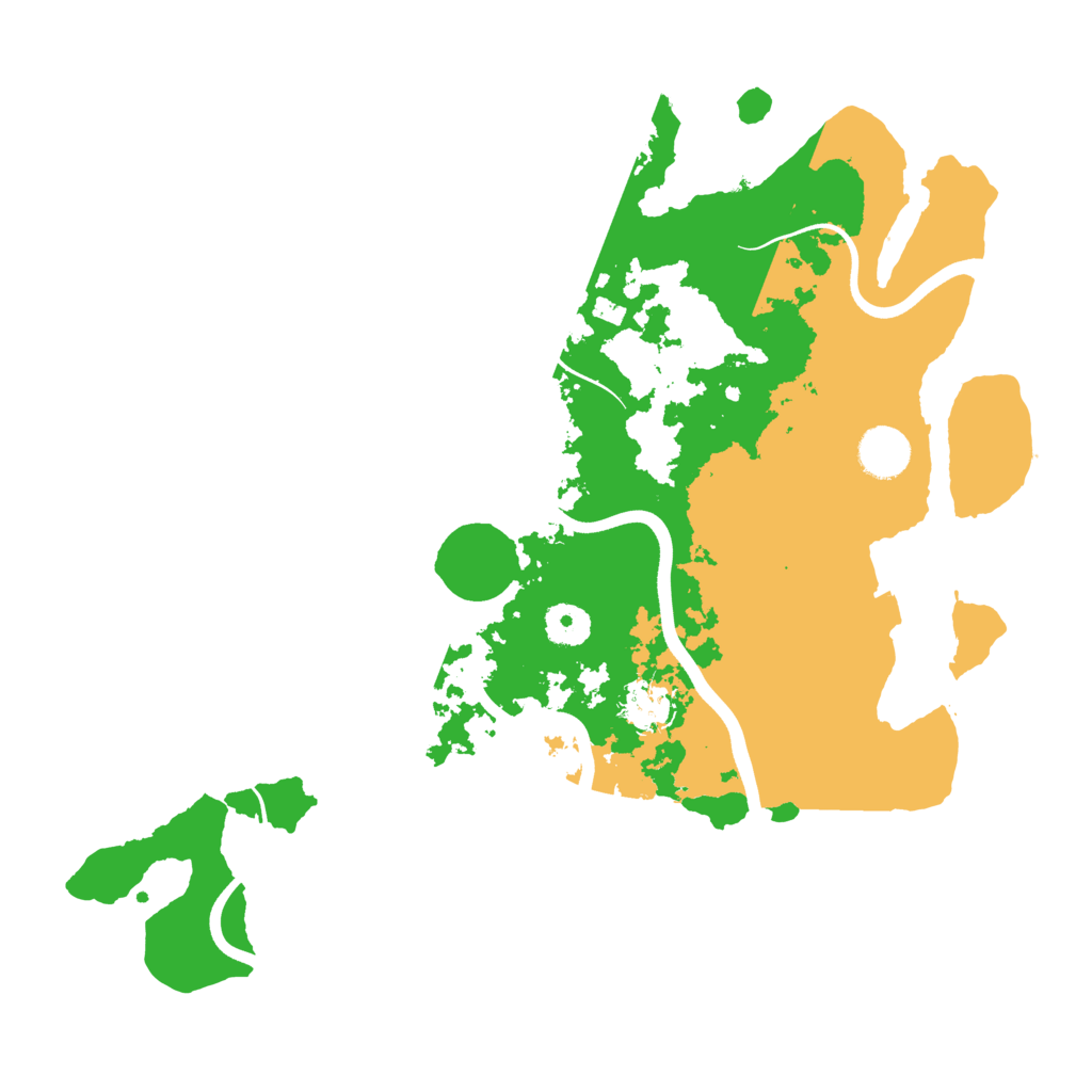 Biome Rust Map: Procedural Map, Size: 3700, Seed: 29165480