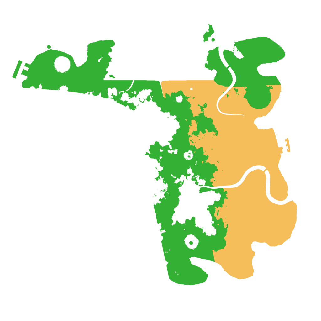 Biome Rust Map: Procedural Map, Size: 3500, Seed: 60829804
