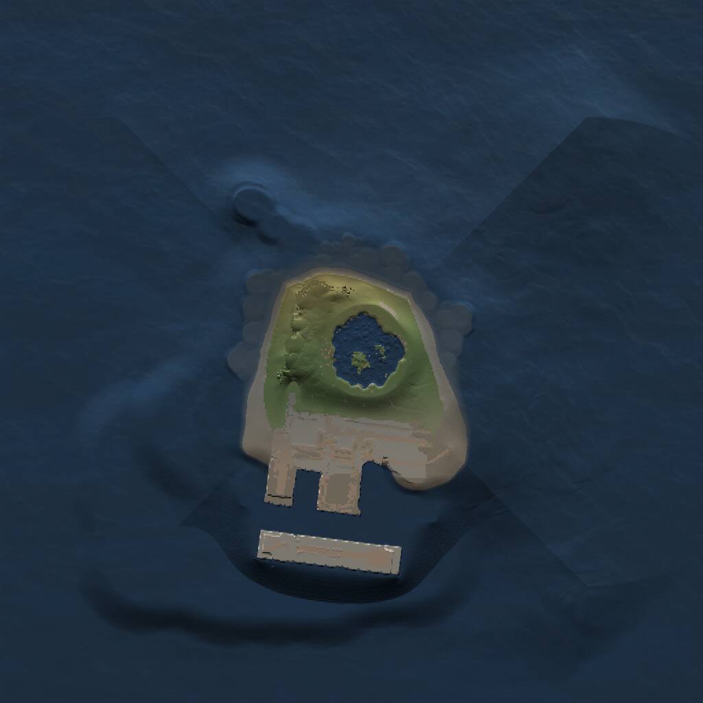 Rust Map: Procedural Map, Size: 1000, Seed: 514978, 2 Monuments