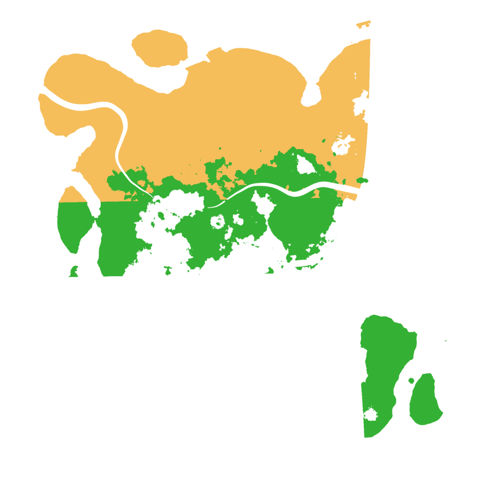 Biome Rust Map: Procedural Map, Size: 3500, Seed: 54073129