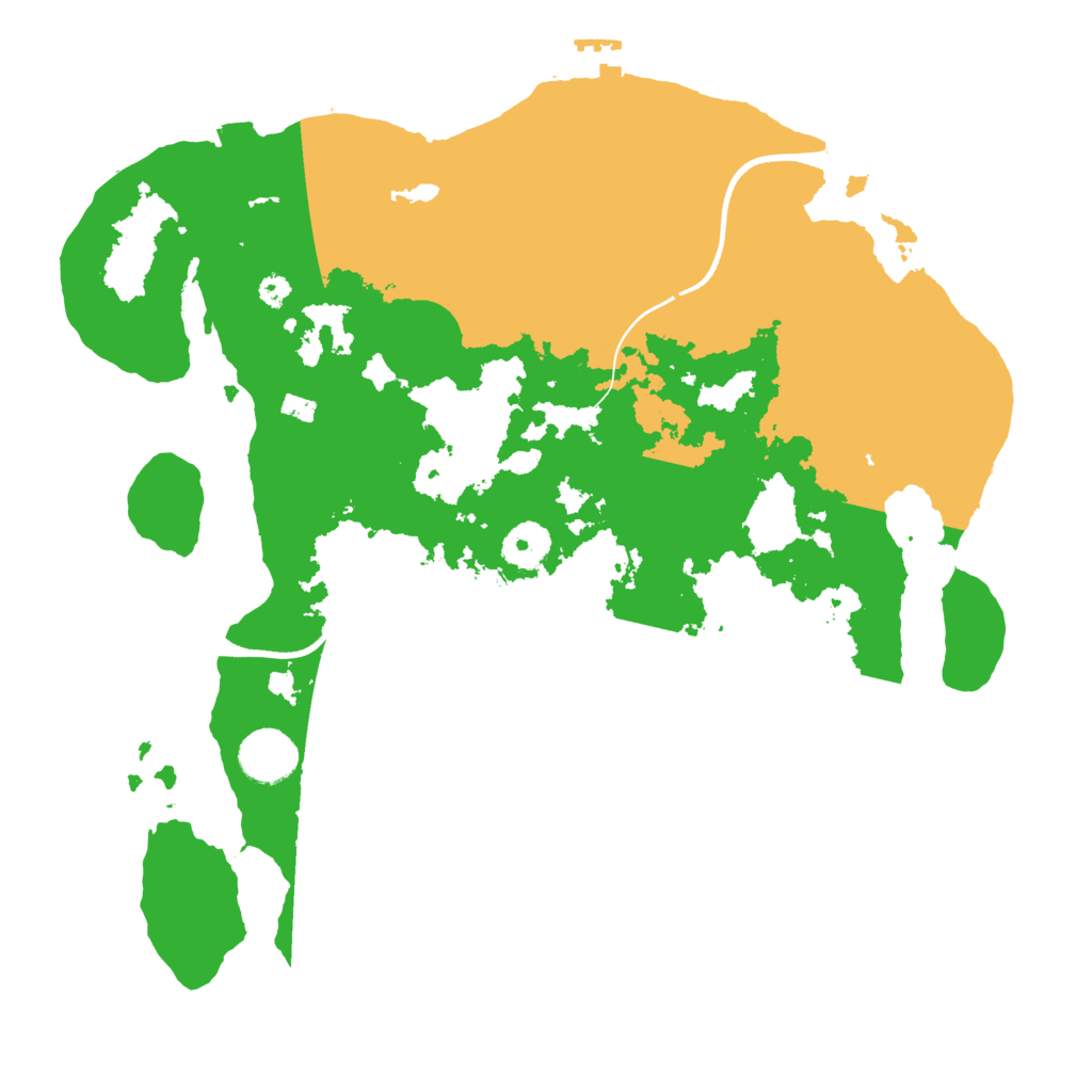 Biome Rust Map: Procedural Map, Size: 3500, Seed: 893875714