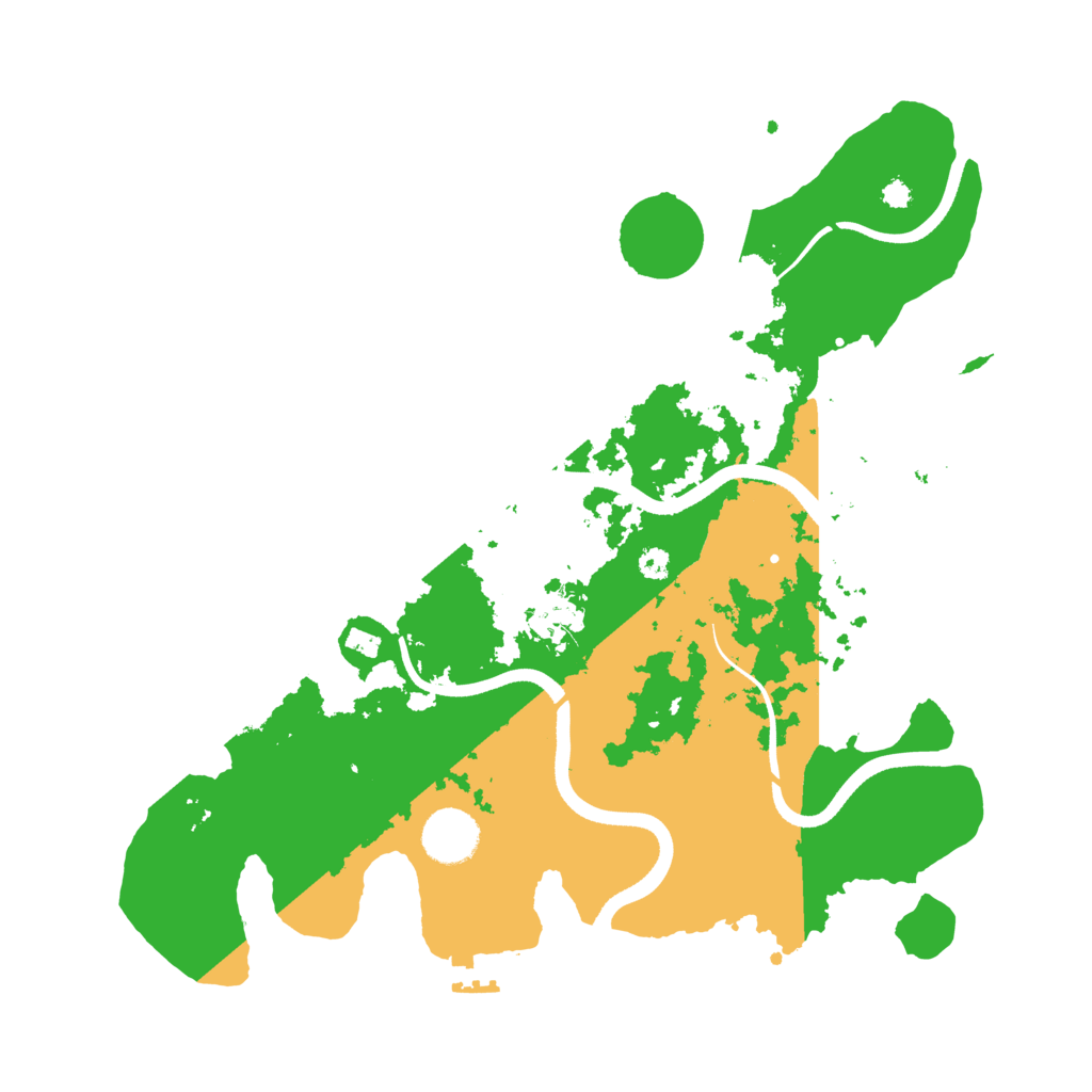 Biome Rust Map: Procedural Map, Size: 3500, Seed: 130711865