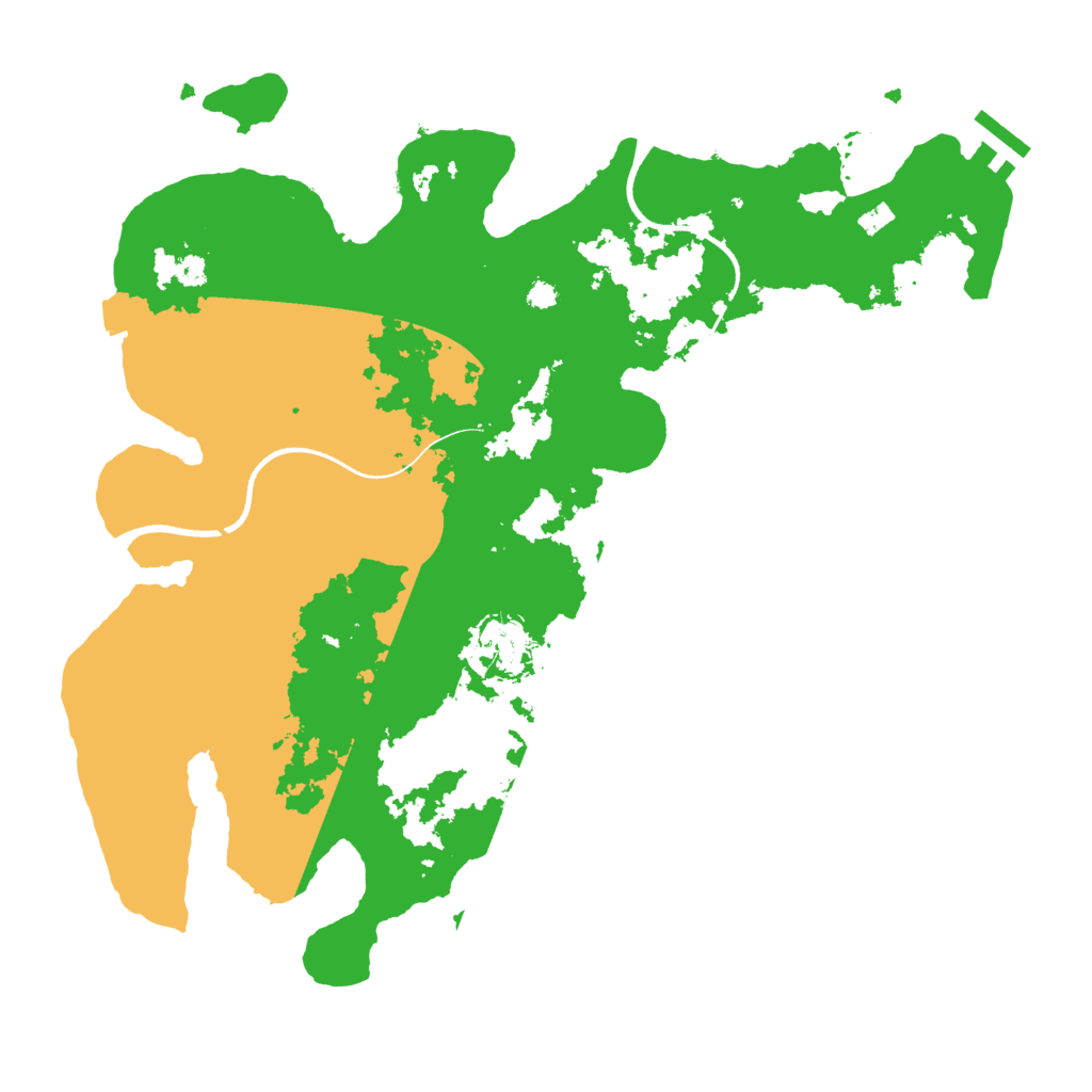 Biome Rust Map: Procedural Map, Size: 3500, Seed: 193490