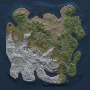 Thumbnail Rust Map: Procedural Map, Size: 3500, Seed: 1152827758, 18 Monuments