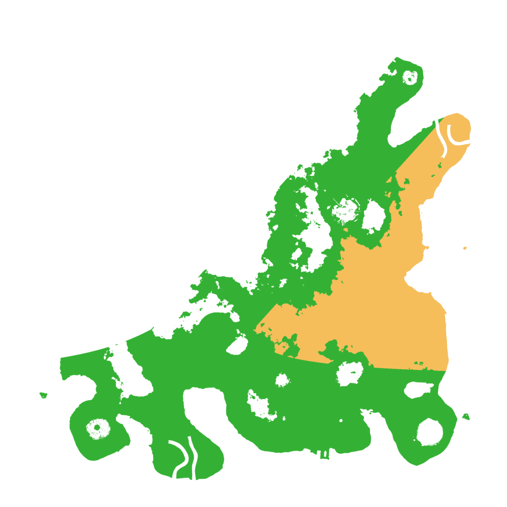 Biome Rust Map: Procedural Map, Size: 3500, Seed: 39049605