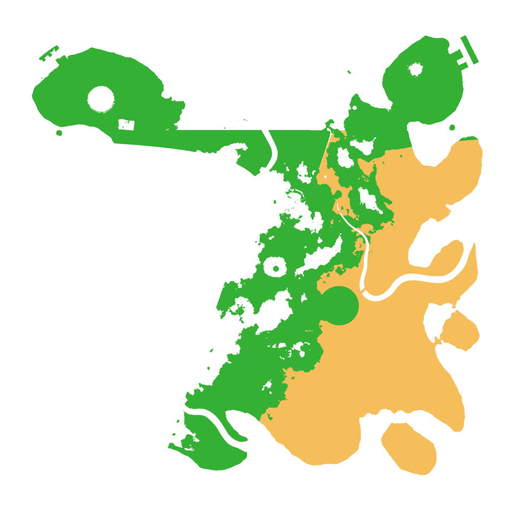Biome Rust Map: Procedural Map, Size: 3500, Seed: 65916898