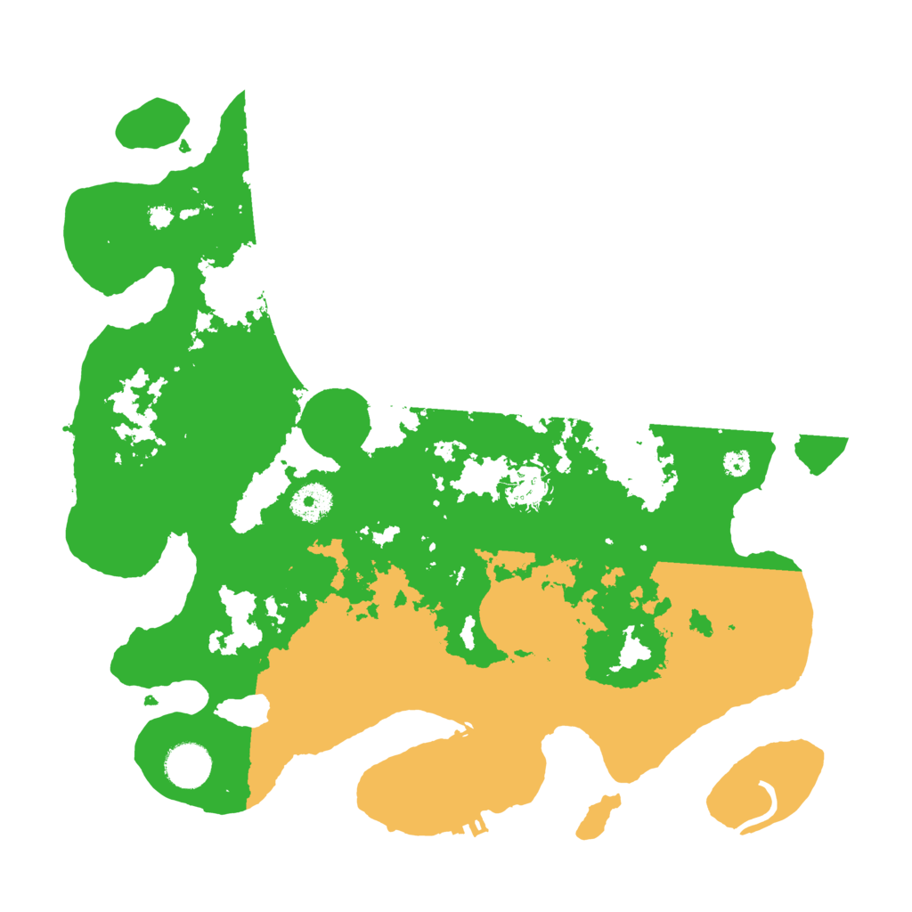 Biome Rust Map: Procedural Map, Size: 3500, Seed: 8740431