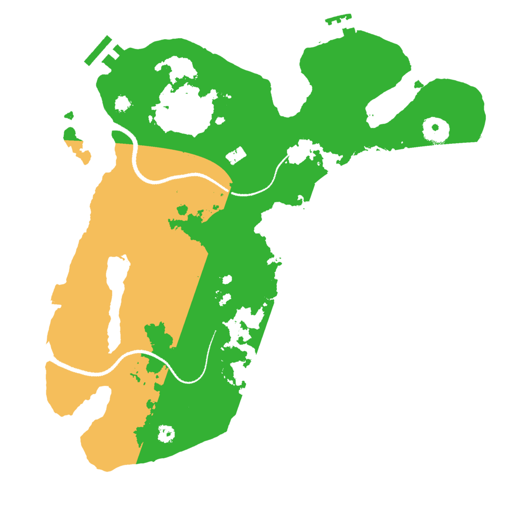 Biome Rust Map: Procedural Map, Size: 3000, Seed: 1453434