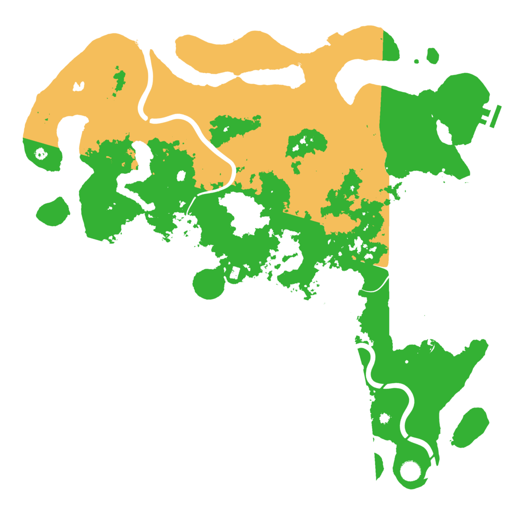 Biome Rust Map: Procedural Map, Size: 4500, Seed: 1256118109