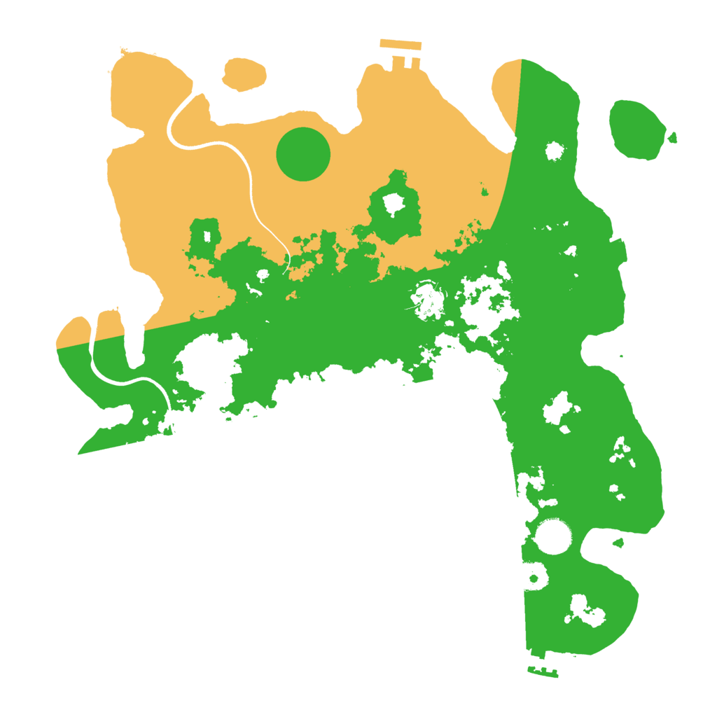 Biome Rust Map: Procedural Map, Size: 3500, Seed: 1209649976