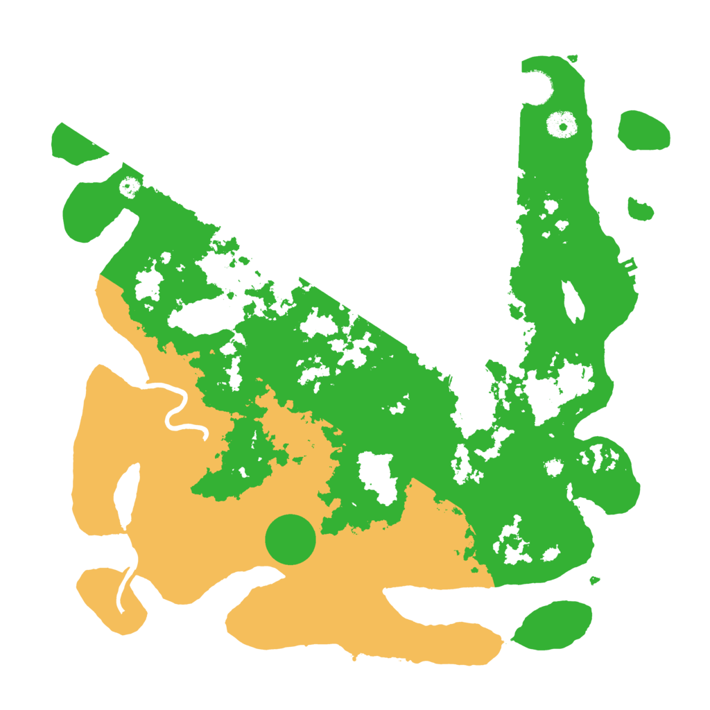 Biome Rust Map: Procedural Map, Size: 3700, Seed: 393486085