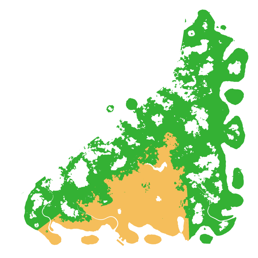 Biome Rust Map: Procedural Map, Size: 6000, Seed: 1539211848