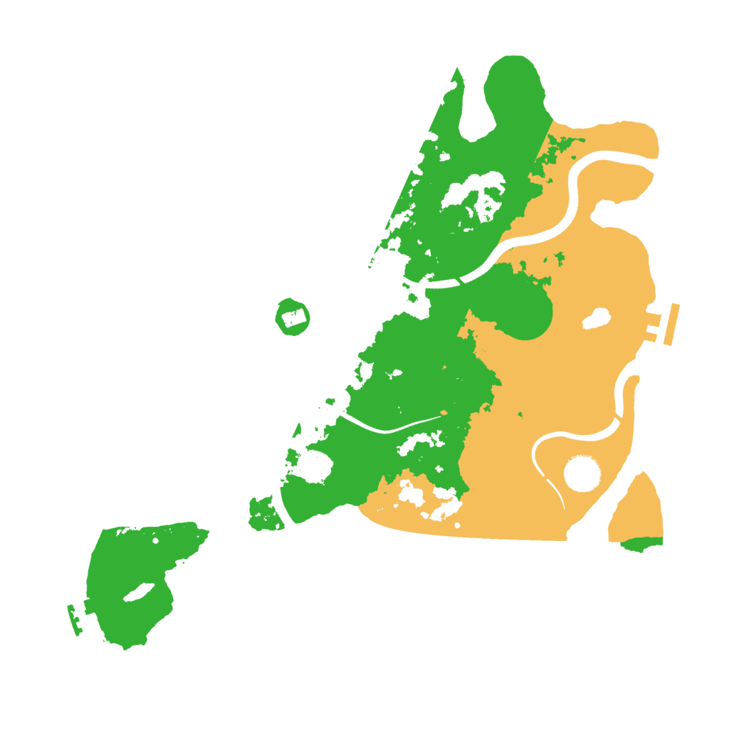 Biome Rust Map: Procedural Map, Size: 3500, Seed: 62582119