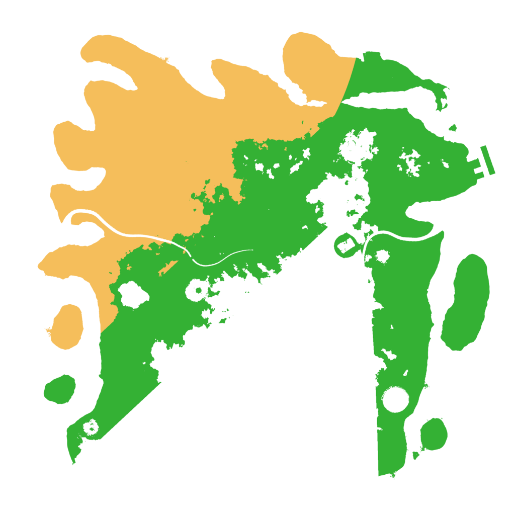 Biome Rust Map: Procedural Map, Size: 3500, Seed: 34236